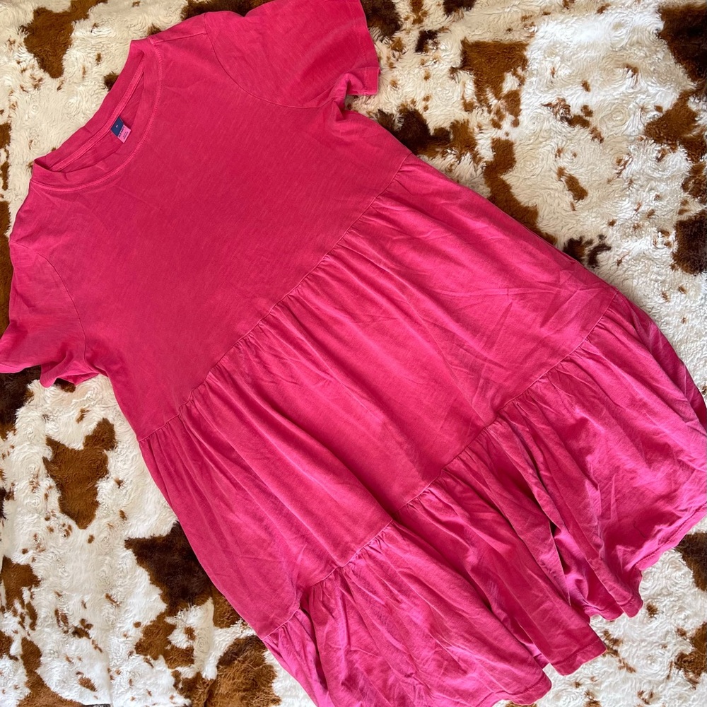 Pink Summer Dress With Pockets